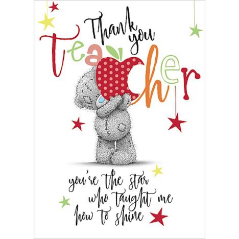 Thank You Teacher Me To You Bear Card £1.69